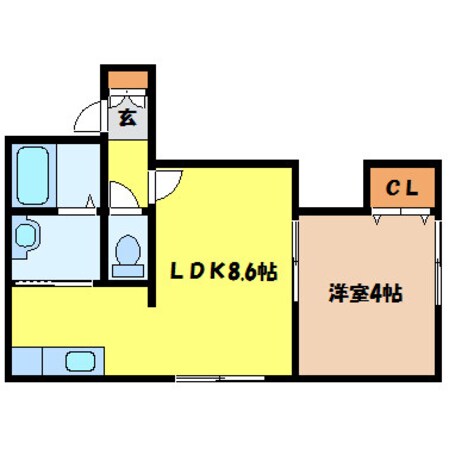 北１３条東駅 徒歩6分 5階の物件間取画像